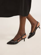 Tacones de Mujer Scoop de Cuero Falso