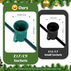 Luces de Cadena LED C9 Comerciales Brightever de 152 Metros para Exteriores