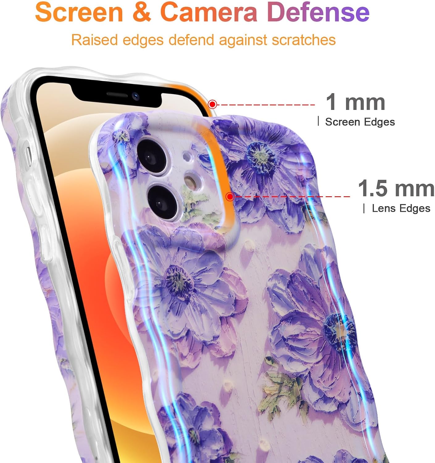 Funda iPhone 12 Colorida con Pintura al Óleo Retro