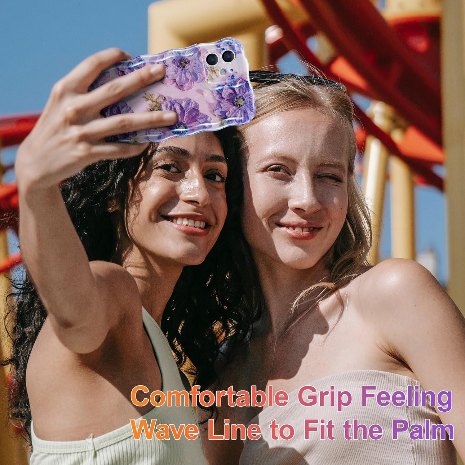 Funda iPhone 12 Colorida con Pintura al Óleo Retro