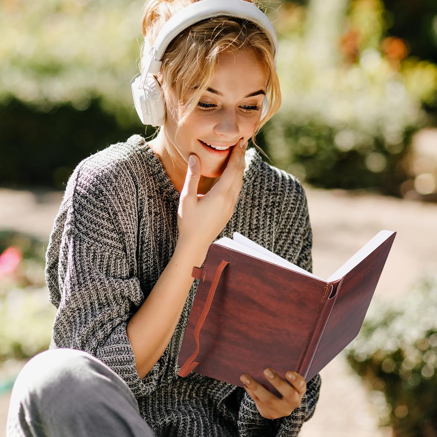 Cuaderno de tapa dura para mujeres y hombres