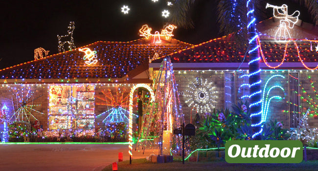 Luces de Cadena LED C9 Comerciales Brightever de 152 Metros para Exteriores