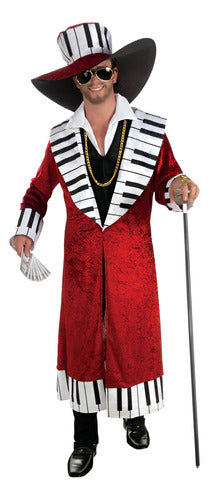 Disfraz De Músico Elegante Estilo Big Daddy Con Sombrero Para Adulto