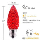 Paquete De 50 Bombillas Repuesto Para Navidad Luces Led C9