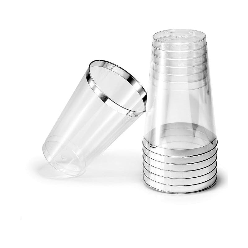 Vasos Desechables Plastico Duro Resistente Elegante