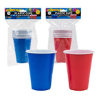 Vasos Rojos Y Azules De Plástico Para Fiesta  Reutilizables