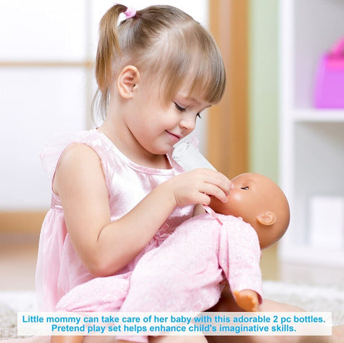 Juguete Biberon Magico 2 En 1 Leche Desaparece Bibi Muñeca Color 2 En 1 (rosa Y Azul)
