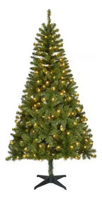 Árbol De Navidad Festive Iluminado  1,98m 250 Luces 800 Rama