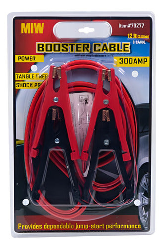 Cables Para Pasar Corriente Booster Para Auto 12 Ft 300 Amp
