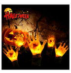 Decoracion Halloween Para Jardin Manos Zombie Con Luz 5 Pack