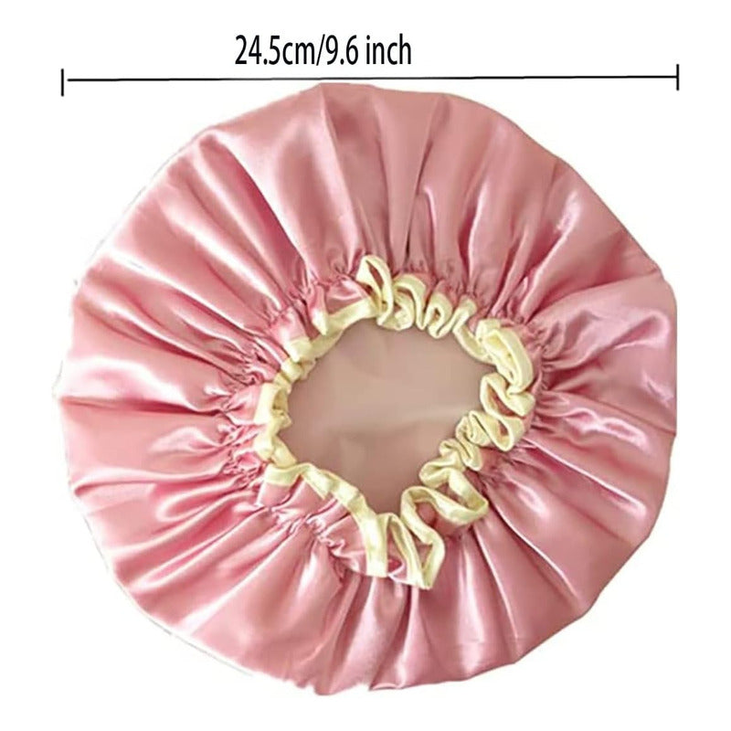 Gorros De Baño Satinado Para Mujer Y Una Scrunchies