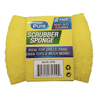 Esponja All Pure 75709 Doble Cara De Fibra Sintética Amarillo Pack X 2