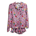 Conjunto De Pijama Rosa De Dos Piezas Para Niña