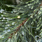 Árbol de Navidad Artificial Delgado Amelia Brillante con Luces LED de 2.13 m