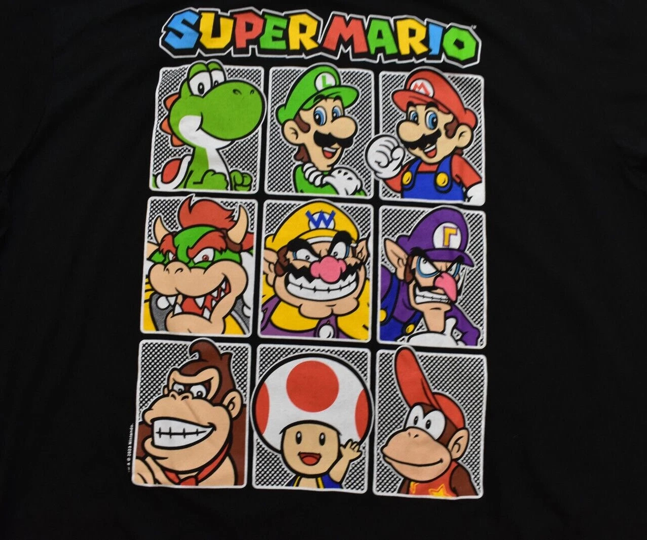 Camiseta de Hombre Super Mario Party Pals Negra