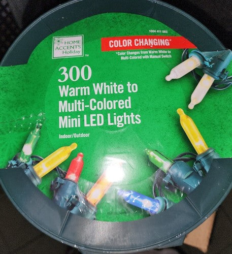 Luces LED Mini de 300 Luces Cálidas a Multicolor para Vacaciones