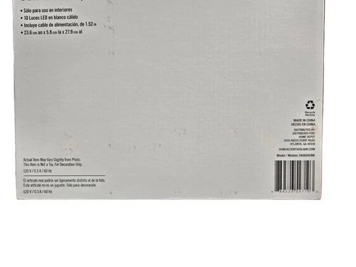 Brillante Estrella Dorada LED de 28cm para Decorar la Cima del Árbol de Navidad